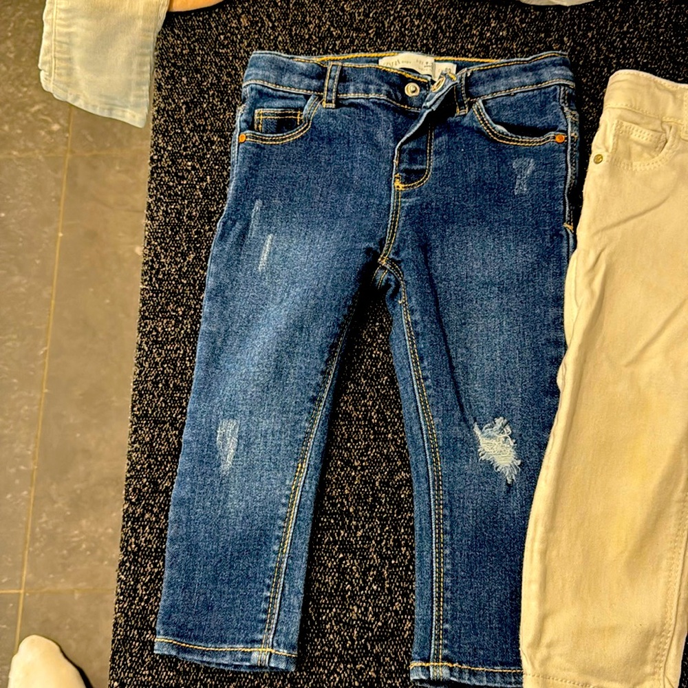 Girls Zara jeans style skinny  9-12 months